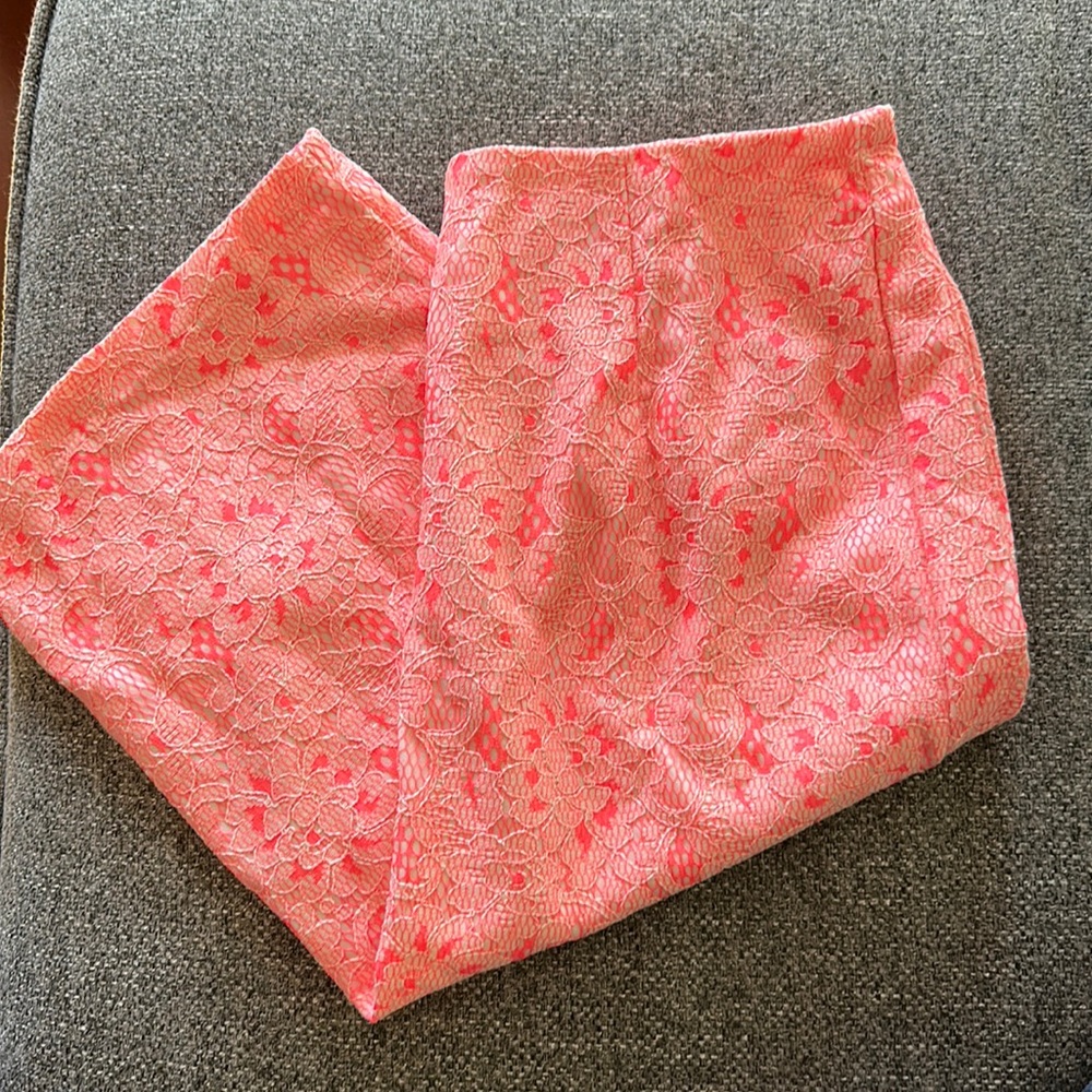 Bright lace skirt